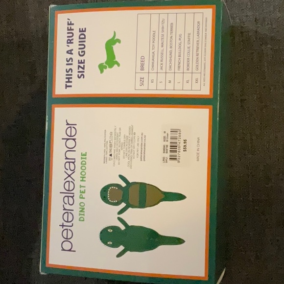 ✨HOST PICK✨ BNWT Peter Alexander Dino Pet Hoodie Fluffy Dinosaur Coat - Picture 5 of 8